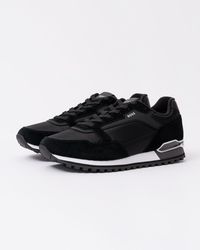 BOSS - Parkour-l Suede/mesh Trainers - Lyst
