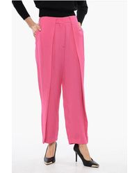 Balmain - Tapered Fit Hoge Taille Broek - Lyst
