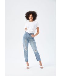 Urban Bliss - Lola Ripped Mom Jean - Lyst