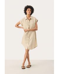 Part Two - Jurk Regular Fit Offwhite - Lyst