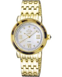 Gv2 - Marsala Tortoise Swiss Quartz Mother Of Pearl Dial Ip Yg Bracelet Watch - Lyst