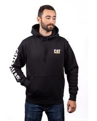 Caterpillar - Trademark Banner Cotton Hooded Sweatshirt - Lyst