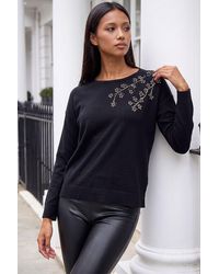 Roman - Petite Faux Pearl Knit Jumper - Lyst