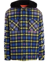 Off-White c/o Virgil Abloh - Arrow Padded Flannel Dusty Jacket - Lyst