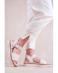 Where's That From - 'Phoenix' Wide Fit Classic Flat Sandals With Strap And Buckle Detail - Lyst