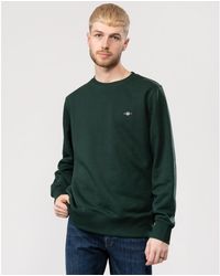 GANT - Regular Fit Shield Logo Crew Neck Sweatshirt - Lyst