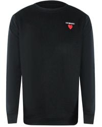 Moschino - Love Heart Logo Sweater Cotton - Lyst