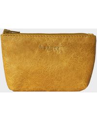 Assots London - 'Diana' Full Grain Leather Zip Top Coin Purse - Lyst
