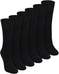 Sock Snob - 6 Pack Ladies Bamboo Non Elastic Socks Soft Breathable Everyday Comfort - Lyst