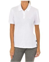 Armani - Womenss Short-Sleeved Polo Shirt With Lapel Collar 6Z5F81-5J41Z - Lyst