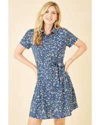 Mela London - Daisy Print Shirt Dress - Lyst