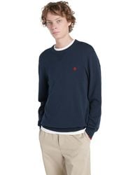 Timberland - Men's John Crewneck Sweatshirt In Navy - Lyst
