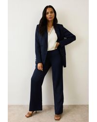 Wallis - Satin Double Breasted Blazer Coord - Lyst