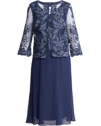 Gina Bacconi - Nadine Midi Length Mock Jacket Dress - Lyst