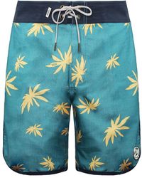 Vans - Off The Wall Stretch Waist Printed Planetary Boardshort Vn 00Ql0D4 Recycled Polyester - Lyst