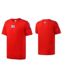 PUMA - 90S Retro Tape Short Sleeve T-Shirt Top Tee 579516 04 - Lyst
