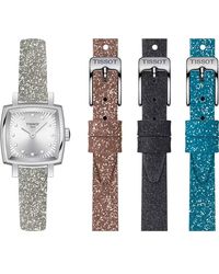 Tissot - Lovely Square Festive Kit Watch T0581091703602 Leather - Lyst