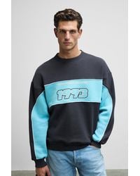 Grimelange - Color Blocked Paneled Crew Sweatshirt - Lyst