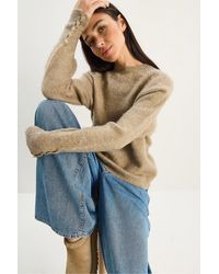 Bianco Lucci - Sweater With Buttoned Cuff Detail - Lyst