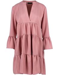 Conquista - Dark Loose A Line Dress - Lyst