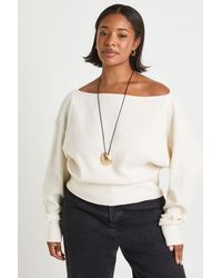 Boohoo - Plus Slouchy Off The Shoulder Top - Lyst