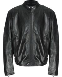 Belstaff - Supreme Motorfiets Zwart Leren Jas - Lyst