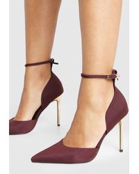 Boohoo - Statement Heeled 2 Part Court Shoes - Lyst