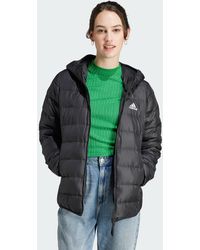 adidas - Essentials Light Down Hooded Jacket - Lyst
