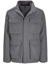 Jack & Jones - And Alex High Neck Flap Pocket Field Jacket - Lyst
