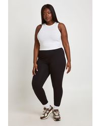 Boohoo - Plus Basic High Waist Legging - Lyst