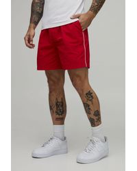 BoohooMAN - Baggy Short Length Piping Nylon - Lyst