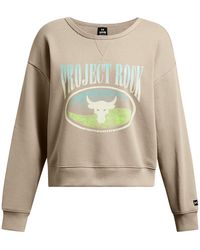 Under Armour - Pjt Rck Hw Terry Ls Q1 Sweatshirt - Lyst