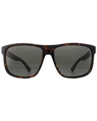 Gucci - Lightweight Rectangle Havana And Polarized Sunglasses - Lyst