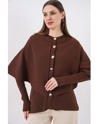 Bigdart - Ribbed Textured Long Sleeve Button-Up Cardigan - Lyst