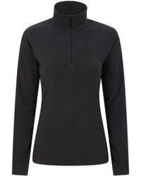 Mountain Warehouse - 'Camber' Striped Fleece Top Half Zip Quick Dry Breathable Sweater - Lyst