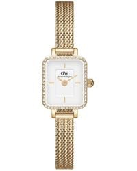 Daniel Wellington - Dw00100730 Ladies Quadro Mini Lumine 15Mm Watch - Lyst