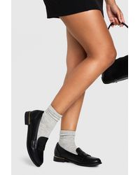 Boohoo - Trim Basic Loafers - Lyst