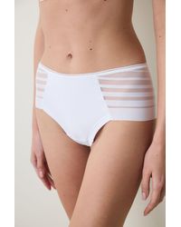 Penti - Striped Mid-Waist Hipster Brief - Lyst