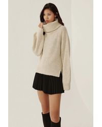 Hiccup - Oversized Turtleneck Knit Sweater - Lyst