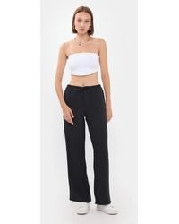 Hiccup - High-Waist Straight-Leg Trousers With Drawstring - Lyst