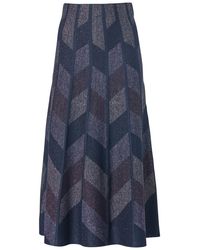 Mart Visser - Maddie Lurex Rok Navy / Lila - Lyst
