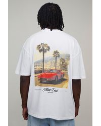 BoohooMAN - Tall Oversized Monte Carlo Photographic Print T-Shirt Cotton - Lyst