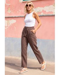 Roman - Petite Drawstring Trousers - Lyst