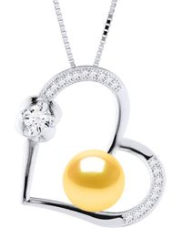 Diadema - Love Necklace Freshwater Pearl 8-9Mm Golden 925 - Lyst