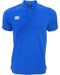 Canterbury - Waimak Short Sleeve Pique Polo Shirt (Royal) - Lyst