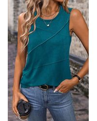 Azura Exchange - Geometrische Mouwloze Tanktop - Lyst