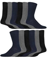 IOMI - 12 Pair Multipack Gentle Grip Top Diabetic Socks - Lyst