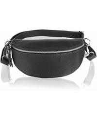 Woodland Leathers - Leather 9.0" Waist Bag With Detachable Adjustable Strap - Lyst