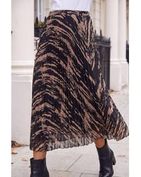 Roman - Petite Abstract Pleated Skirt - Lyst