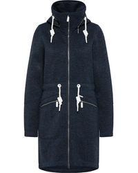 Icebound - Gebreide Fleece Jas Marine Gem - Lyst